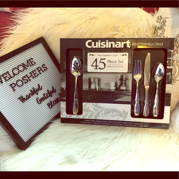 Cuisinart Other - 🍴 NIB Cuisinart 45 PC Flatware Dining Set